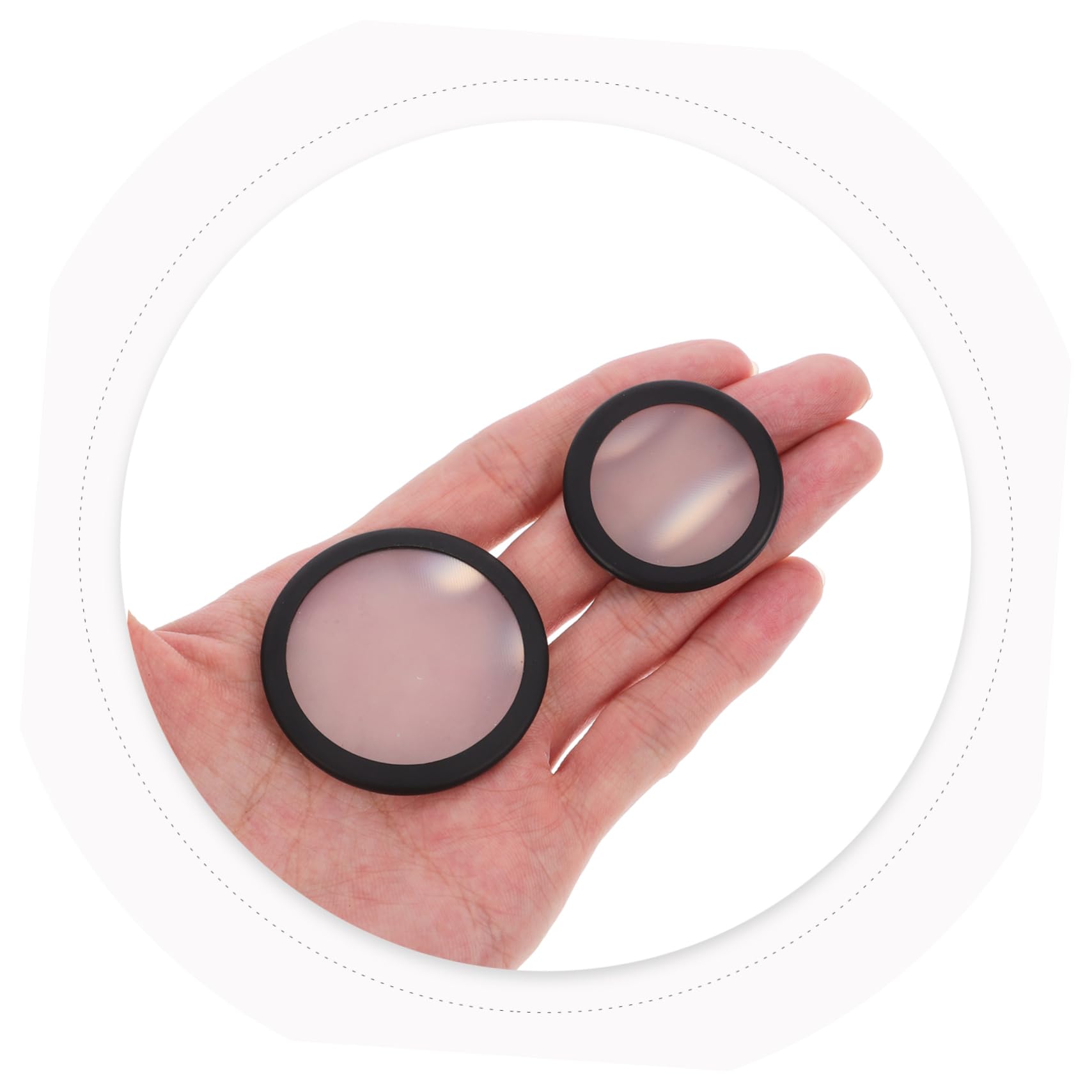 MAGICLULU 5 Set Accessori Per Stetoscopi Membrane Per Mantenimento Dell'igiene Del Ricambio Copertura Del Diaframma Medico Calzante Fonendoscopio Pvc Black 2 Pezzi*5