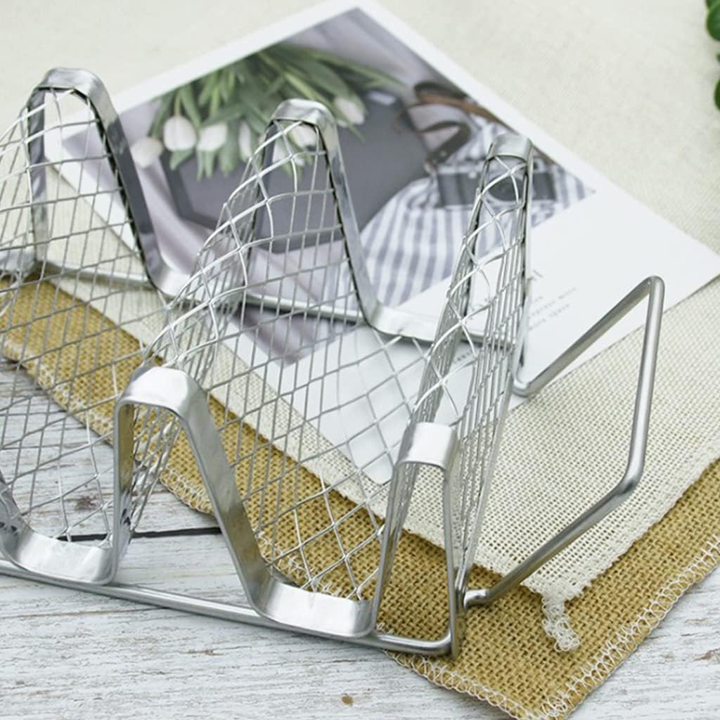 1 PC Stainless Steel Taco Holder Stand Each Rack Oven Safe for Baking Dishwashe