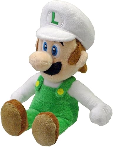 Nintendo Peluche oficial de Super Mario Fire Luigi 8 pulgadas multicolor 1250