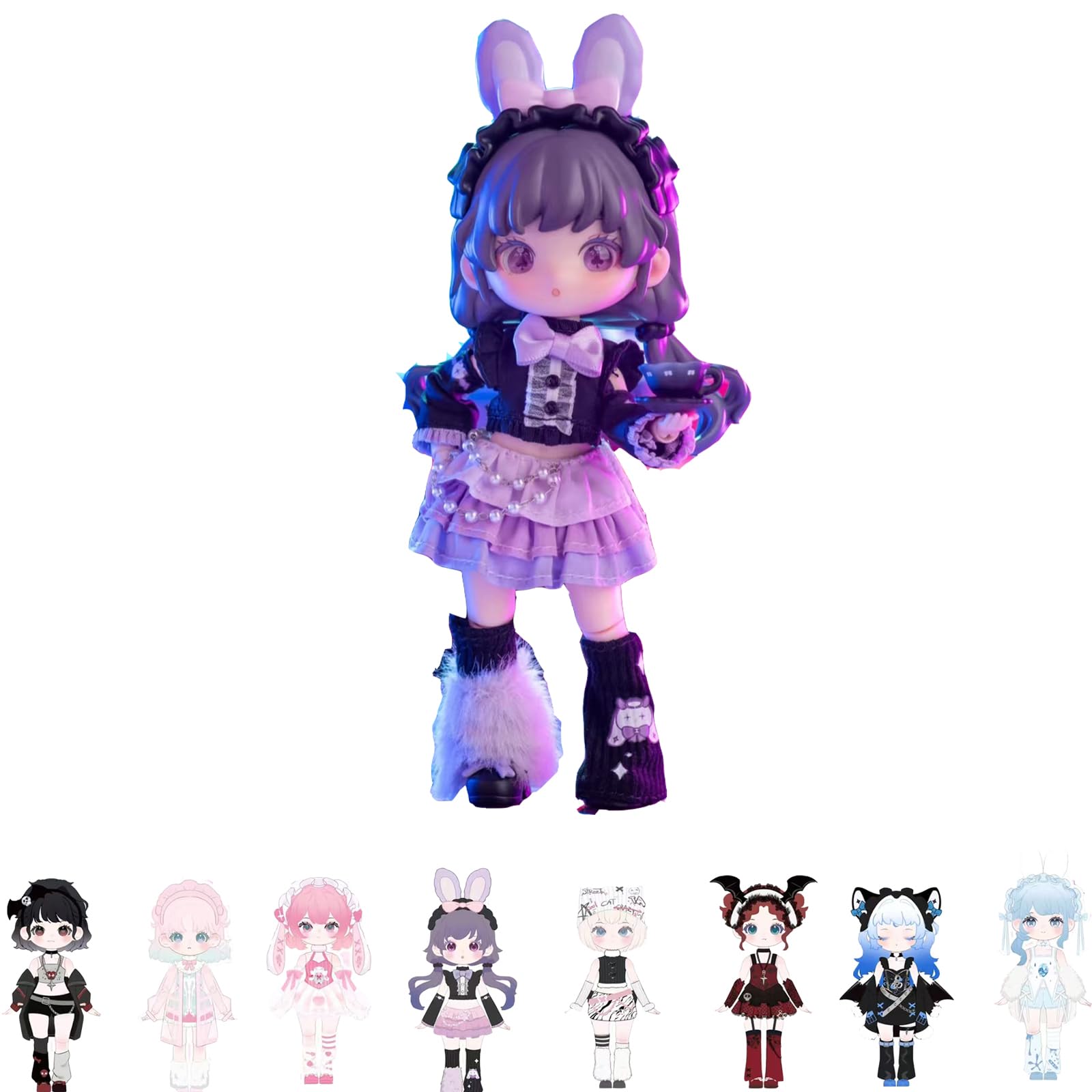 GNATAPIAY 1/12 BJD Dolls Blind Box for Girls Surprise Gifts,Kawaii Multiple Styles BJD Dolls Series Collectable Action Figure Posable Dress Up BJD