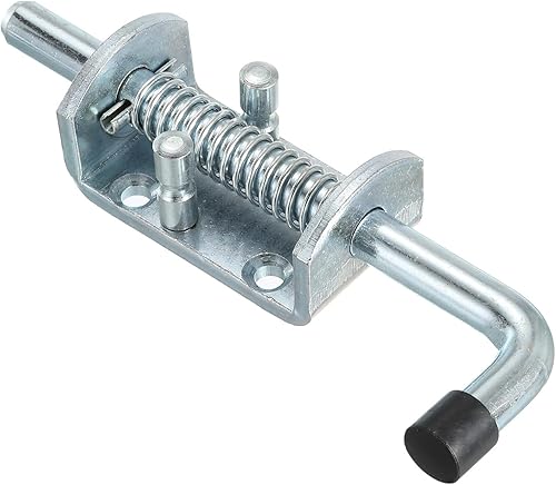 Miniatura 3 de PATIKIL Pasador de pestillo con resorte de 6.5 pulgadas, cerrojo de seguridad de hierro para puerta de puerta cobertizo ventana