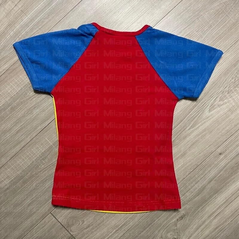 Vintage Graphic Baby Tees for Women Brazil Shirt Y2k Tops Mexico Crop Top Jersey 2000s Summer Going Out Tops - Image 4