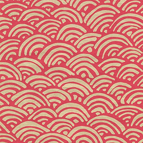 Caspari lulu' S Rainbow foil rosso e oro, rotolo
