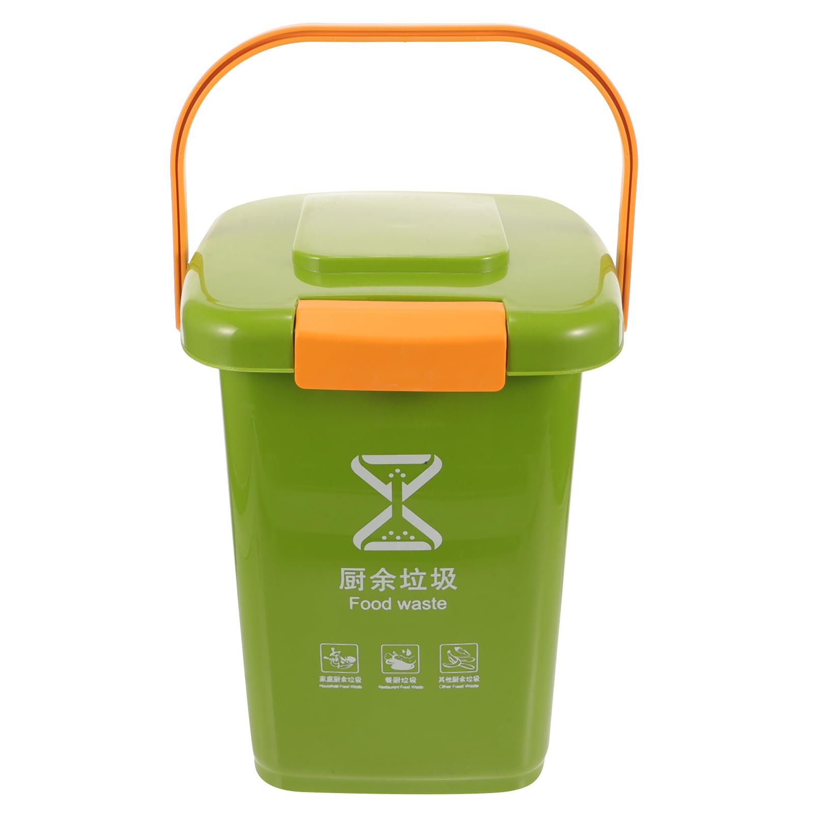 Poubelle cuisine plastique Healvian vert moderne idéale pour les bureaux - 8