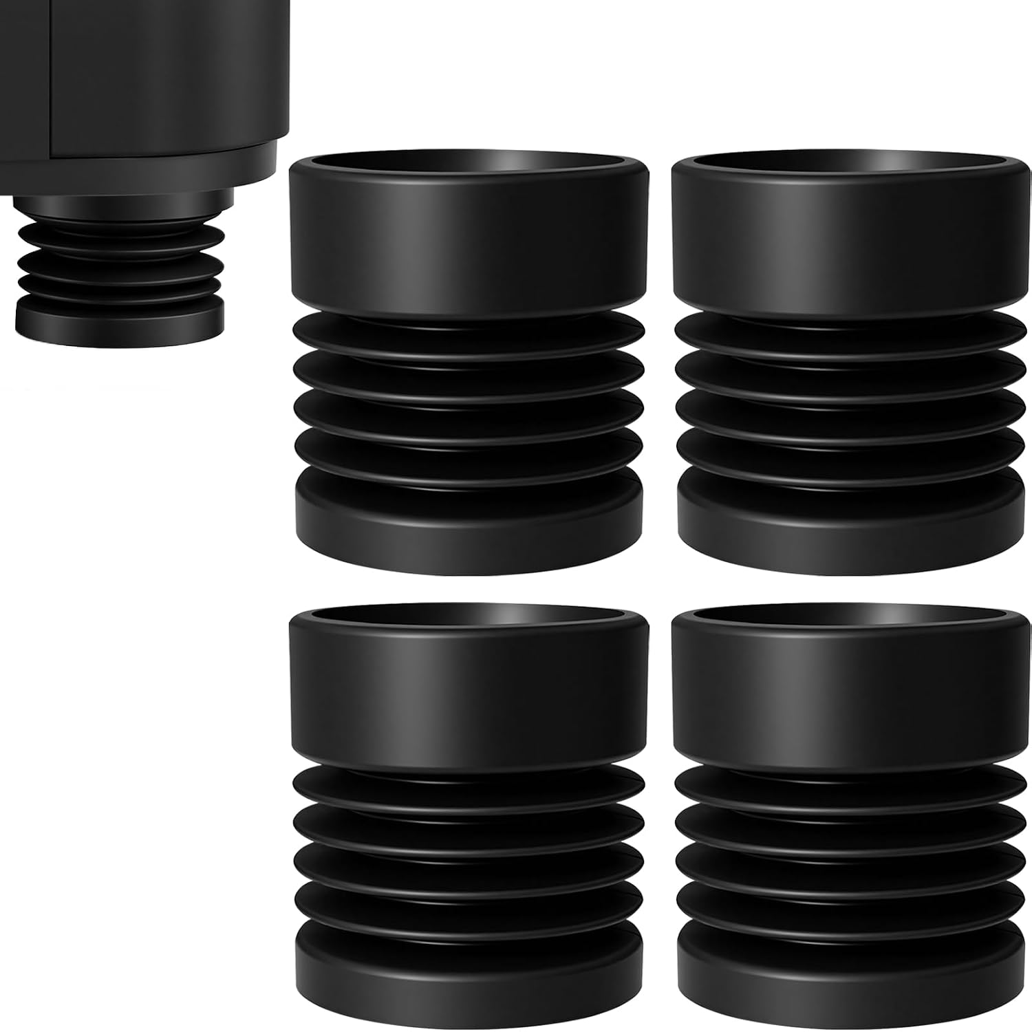 Anti-Vibration Feet for Elegoo Centauri Carbon & Centauri Series 4-Pack Silicone Shock Absorbing Printer Dampers with Non-Slip Base for Stability & Noise Reduction - 3D Printer Accessories
