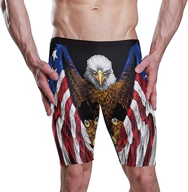 Bald eagle swim trunks Clearance