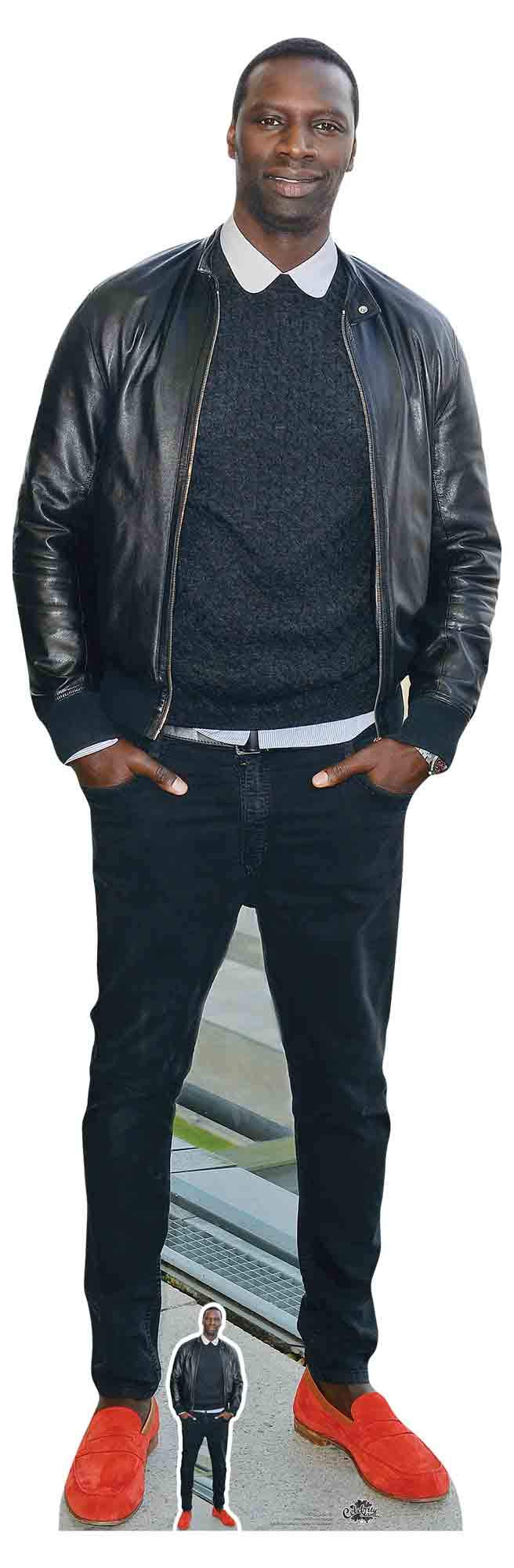 Lifesize Cardboard Cutout with Free Desktop Cutout of Omar Sy 192cm Tall