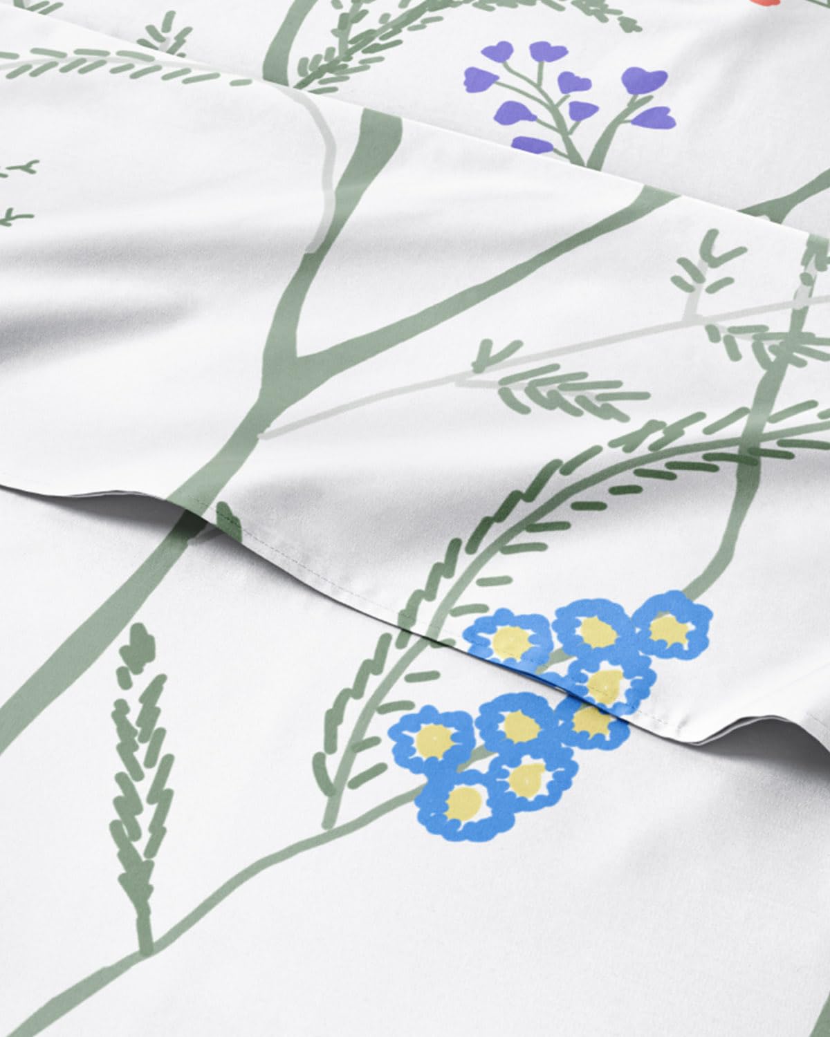 Floral Sheets Boho Split King Bed Sheet Set