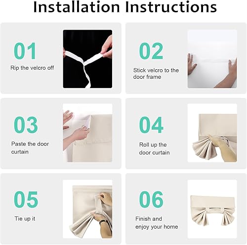 Miniatura 2 de WdFour - Cortinas para oscurecer la habitación, para ventana de puerta y puerta de cristal, cortina lateral para puerta delantera, 30 pulgadas de