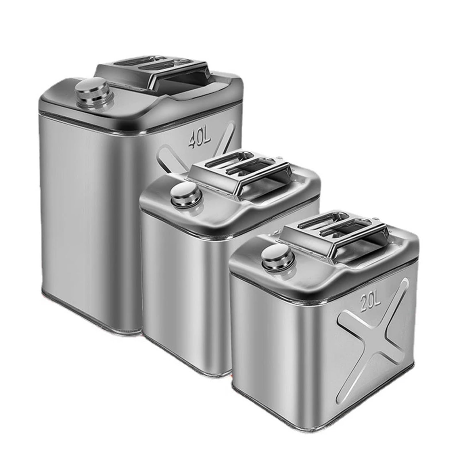 Benzinkanister 20-Liter-Benzinkanister (36,5 x 26 x 30 cm), tragbarer Kraftstofftank für Fahrzeuge, geeignet für Fahrzeuge der Ingenieursklasse (Doppelrang).