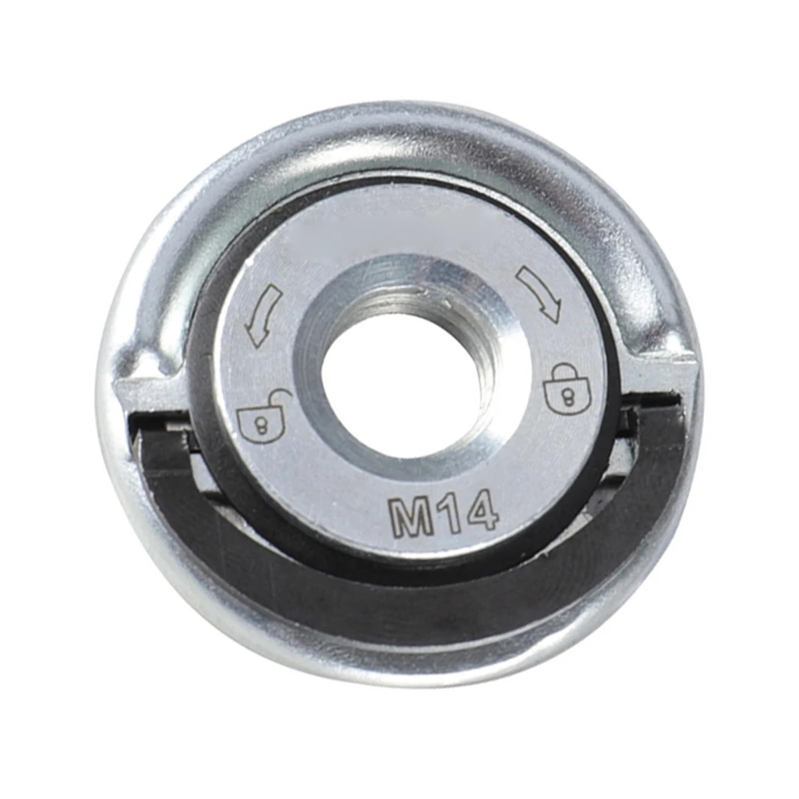 Amoladora de placa de presión autoblocante Universal M14, tuerca con reborde de liberación rápida, herramientas de mandril eléctrico, amoladora angular de rosca