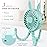 Keweis Stroller Fan Mini Handheld Octopus Fan Baby Fan with Flexible Tripod Wrapped on Stroller, Car Seat, Student Bed, Bike USB Rechargeable Fan, Desk Fan for Office and Baby Room or Outdoor