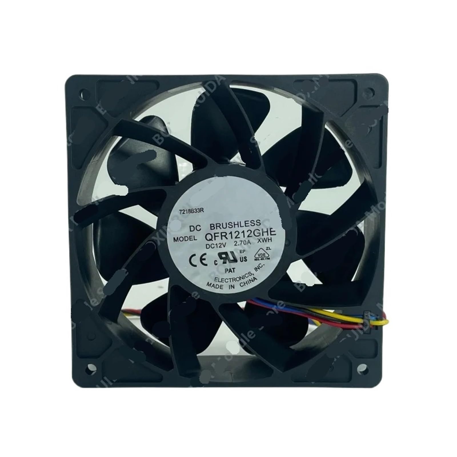 Ventilateur de refroidissement QFR1212GHE 12cm 12V 2.7A pour boîtier PC