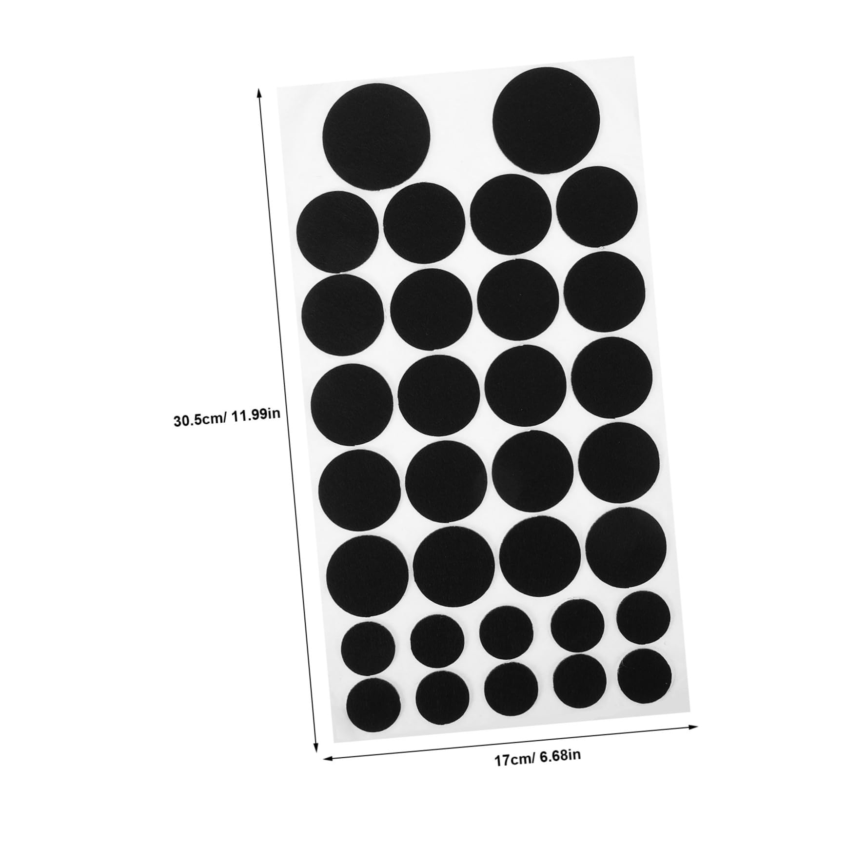 Angoily 4Sheets Self Adhesive Felt Stickers for Clothing and Festival Decorations Versatile Decorative Dots for Craft Projects and Apparel Enhancement