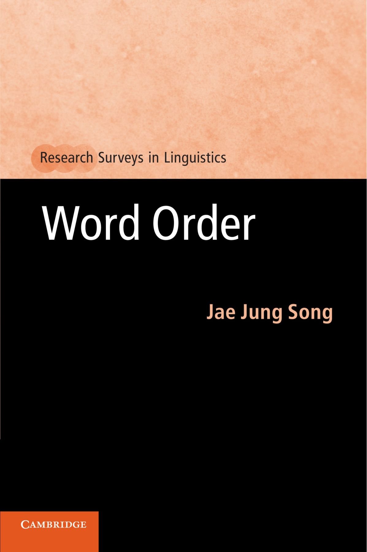 Word Order (Research Surveys in Linguistics)