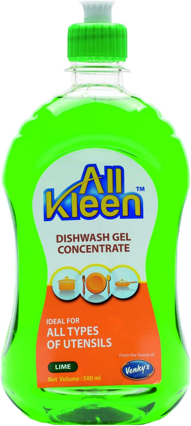 All Kleen Dishwash Gel Concentrate Lime-500ml