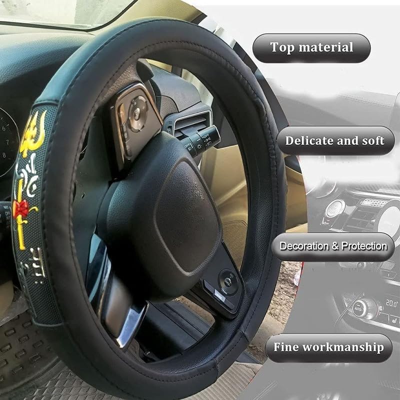 Image of Chromium Om Namah Shivay Car Steering Cover for Maruti SX4 Pack of 1