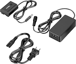 Dummy Battery Power Supply Adapter Kit for Sony NP-FZ100, for Sony FX3, A7S III, A7 IV, A7 III, A7R III, A7R IV, A7R V, A7C II, A7CR, A1, A9, A9 II, A6600, A6700, FX30, ZV-E1, ZV-E10 II