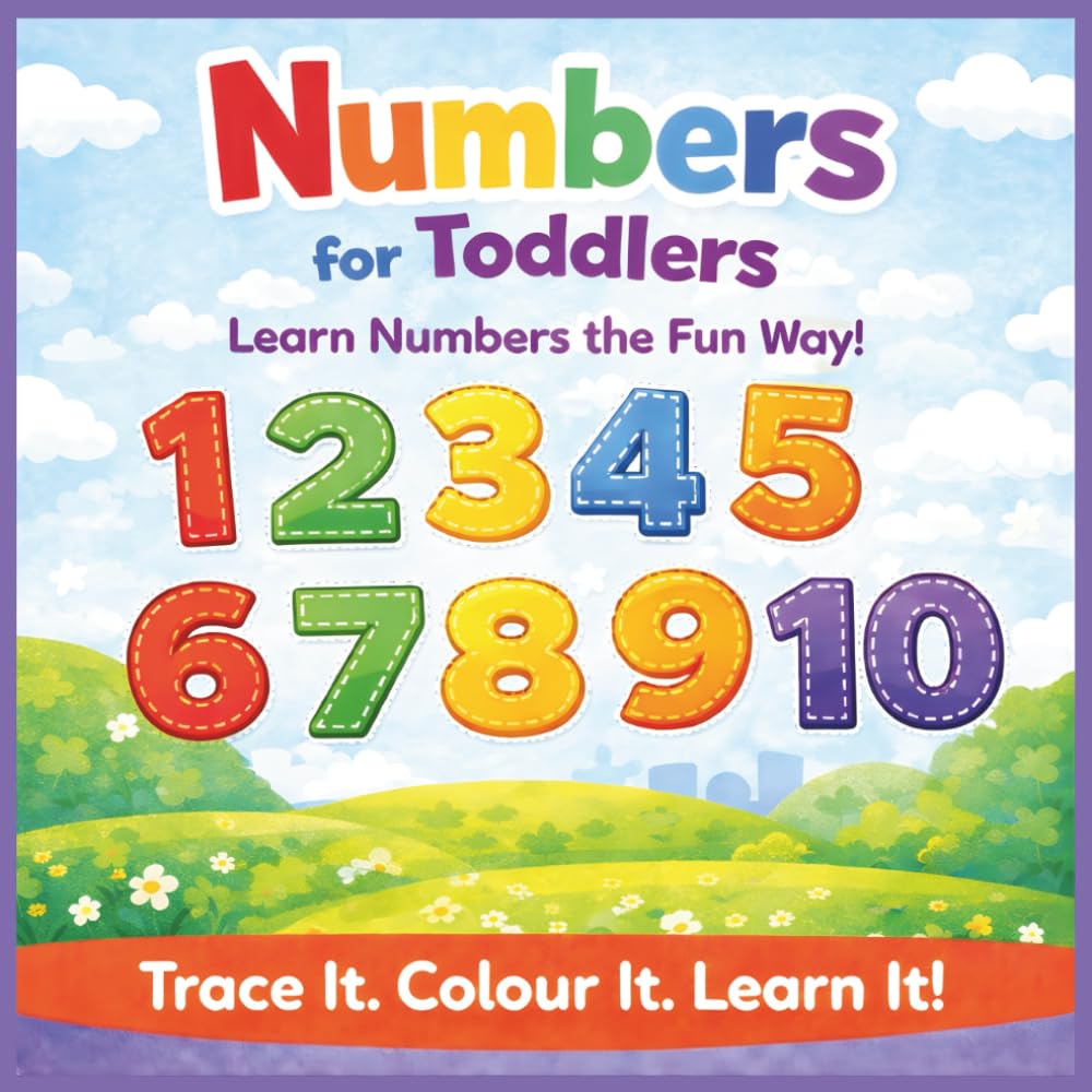 Numbers For Toddlers: Trace it, Colour it, Learn it. Number 1-10 Counting Practice With Activities For Little Hands Ages 2-4
