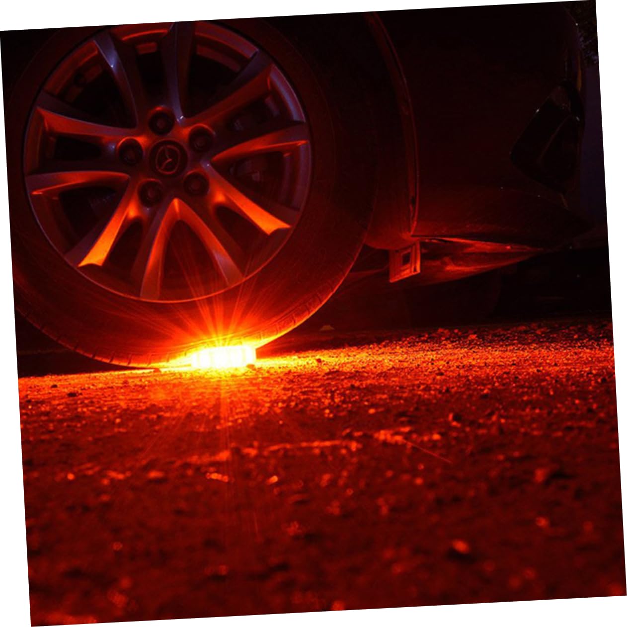 OUNONA Rotating Road Safety Light Orange Lane Light Traffic Warning Light Swivel Lights