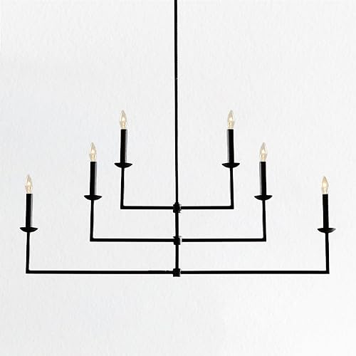 Araña móvil de hierro forjado Araña industrial Lámpara Remington