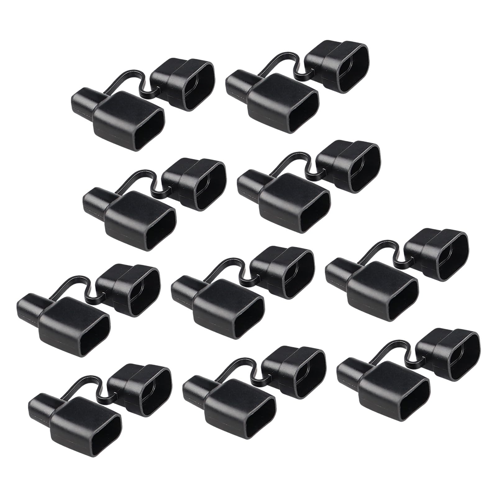 10Pcs 50A Plug Sheath Cover with Cap PVC Dustproof Protector Cable Connector Cap for Solar Battery Connection Waterproof Cable Connector