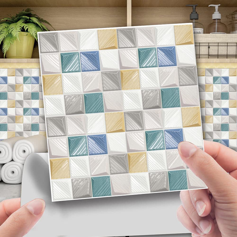 Buy 10Sheet Peel and Stick Tile Backsplash Stickers for Kitchen Wall