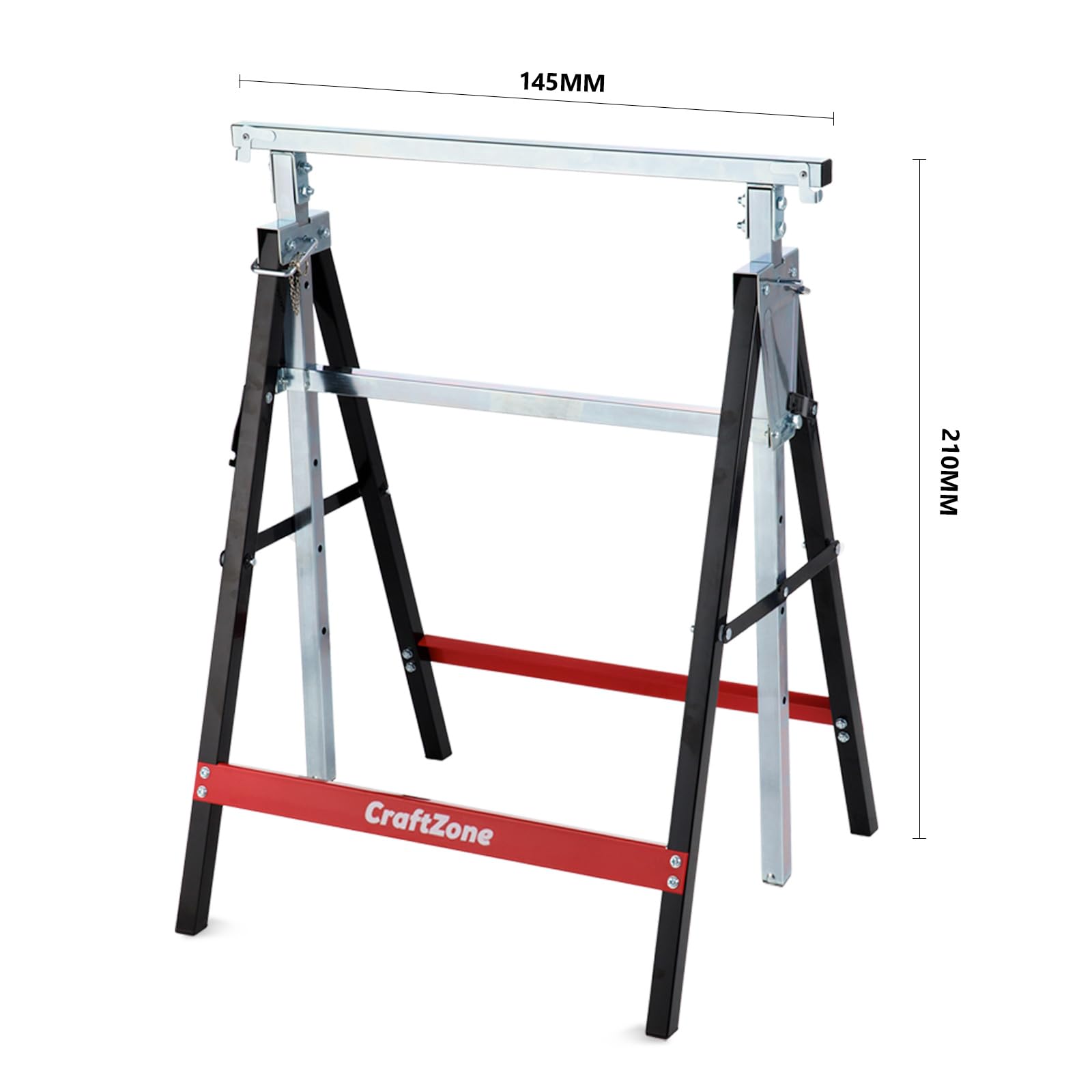 Folding Saw Horses - 2 Pack, 880lb Capacity -2 Folding Saw Horses - 2 Pack, 880lb Capacity -2