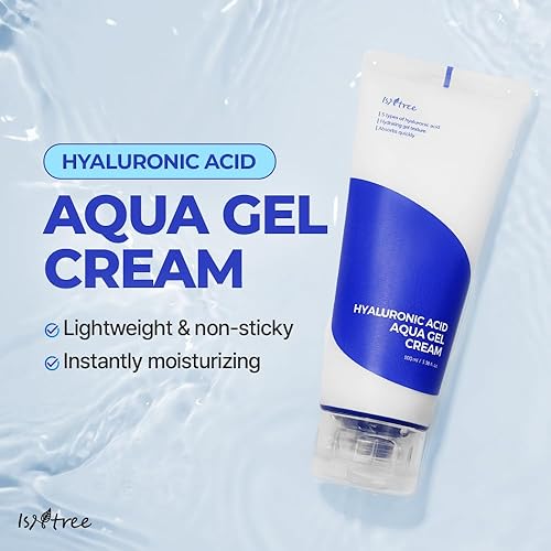Miniatura 2 de IsNtree Crema de gel Aqua de ácido hialurónico 3.4 fl oz, 3.38 fl oz | Cuidado de la piel coreano | Hidratante ligero | Hidratación de absorción