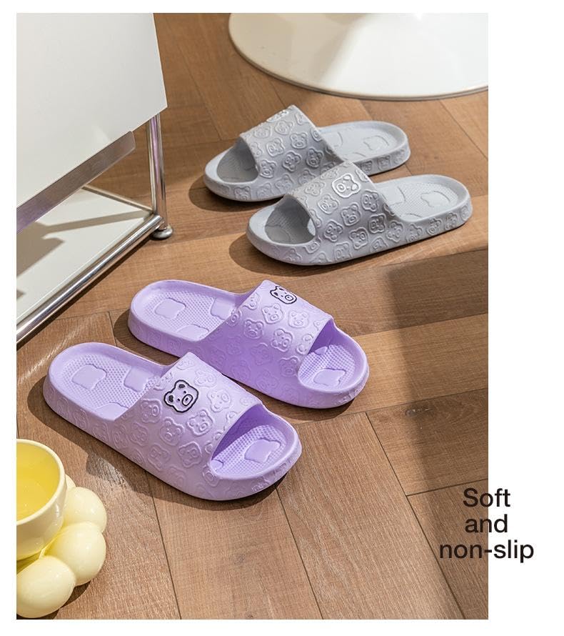Thick EVA Slides for women Slides Bathroom Sandals anti slip shower and cool slippers2