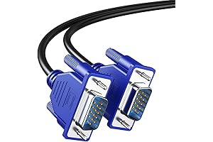 VGA Cable 6 Feet, Male VGA to VGA Male for TV Computer Projector