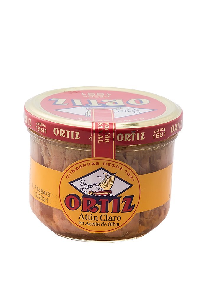 Ortiz Atún Claro En Aceite De Oliva- Feinster Gelbflossen-Thunfisch In Olivenöl, 3er Pack (3 x 220 g)