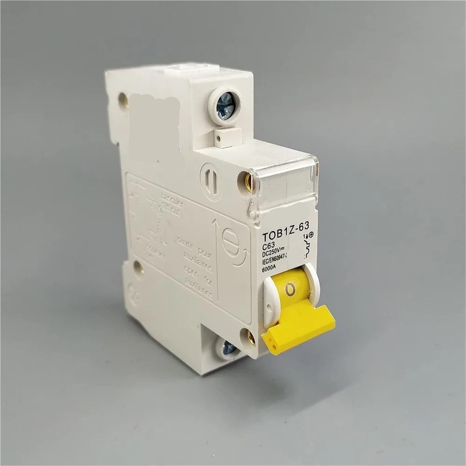 1P DC 250 V Circuit Breaker MCB C Curve Single Pole direkt-Strom Bezpiecznik 1 szt. (1P 6A)