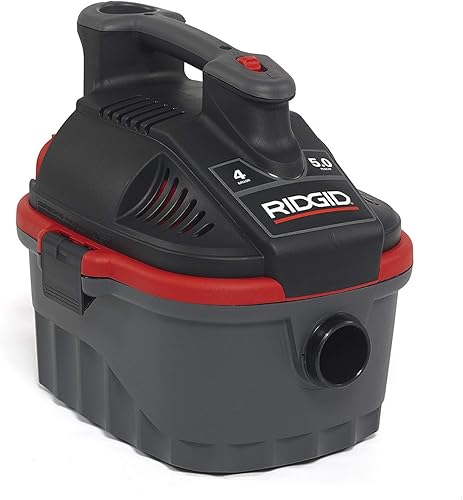 Miniatura 4 de Ridgid 50313 4000 rv Portable Wet Dry aspiradora, 4-Gallon Small Wet Dry Vac con 5,0 Pico HP Motor, Pro  Manguera, asa ergonómica, cable, puerto