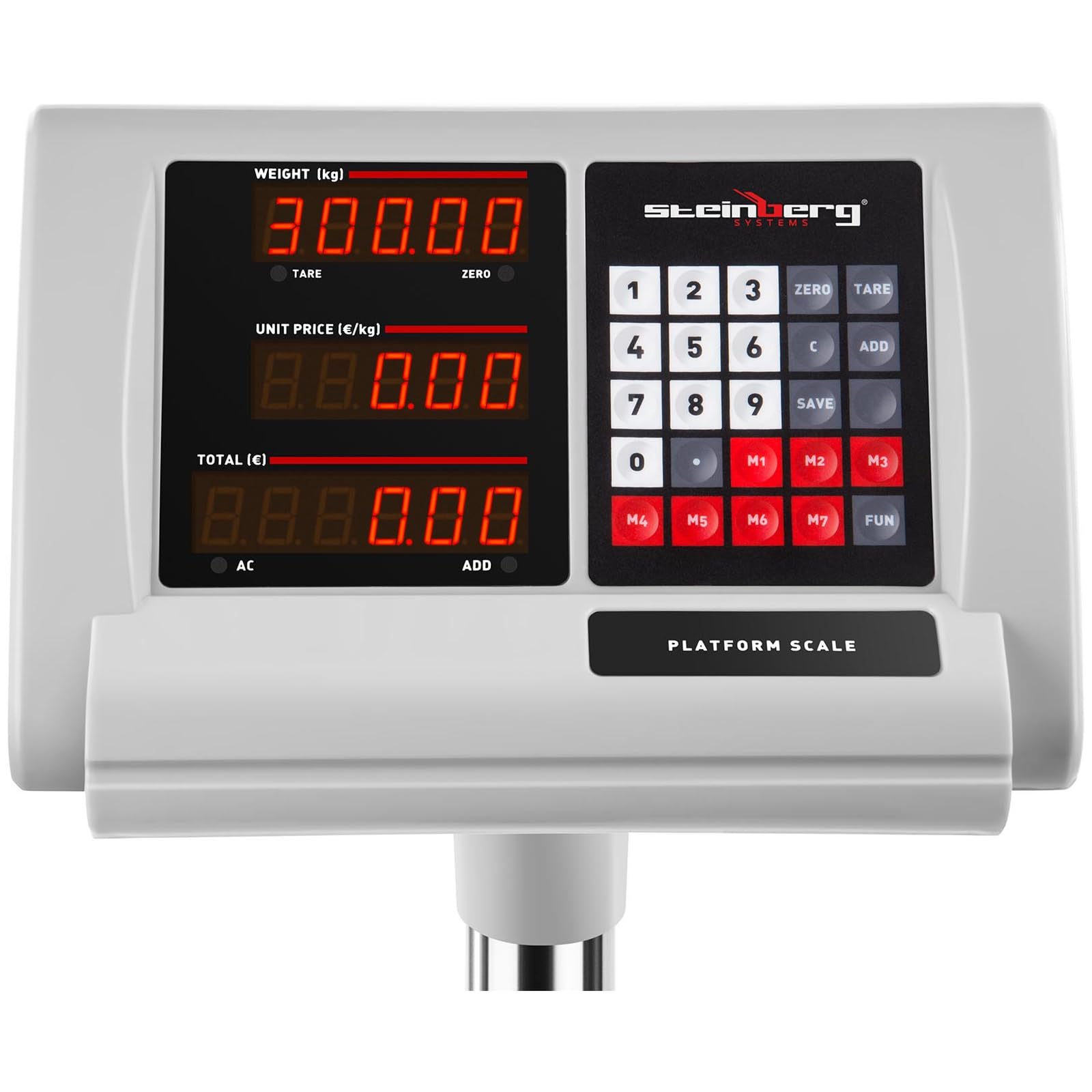 Steinberg Systems SBS-PF-300/50B Balance numérique industrielle 300 kg/50 g 3 emplacements de mémoire