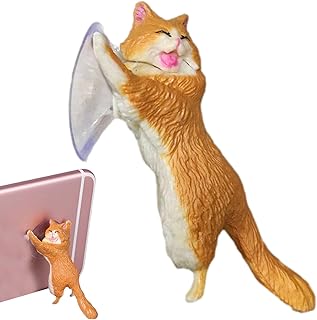 スマートフォンスタンド - 横向き 卓上 スマホ ホルダー,猫 の ミニチュア 机 用 携帯電話 ホルダー | ナイトスタンド 寮 自宅 カフェ キッチン ベッドルーム 男性 女性 学生 ティーン 女の子 用