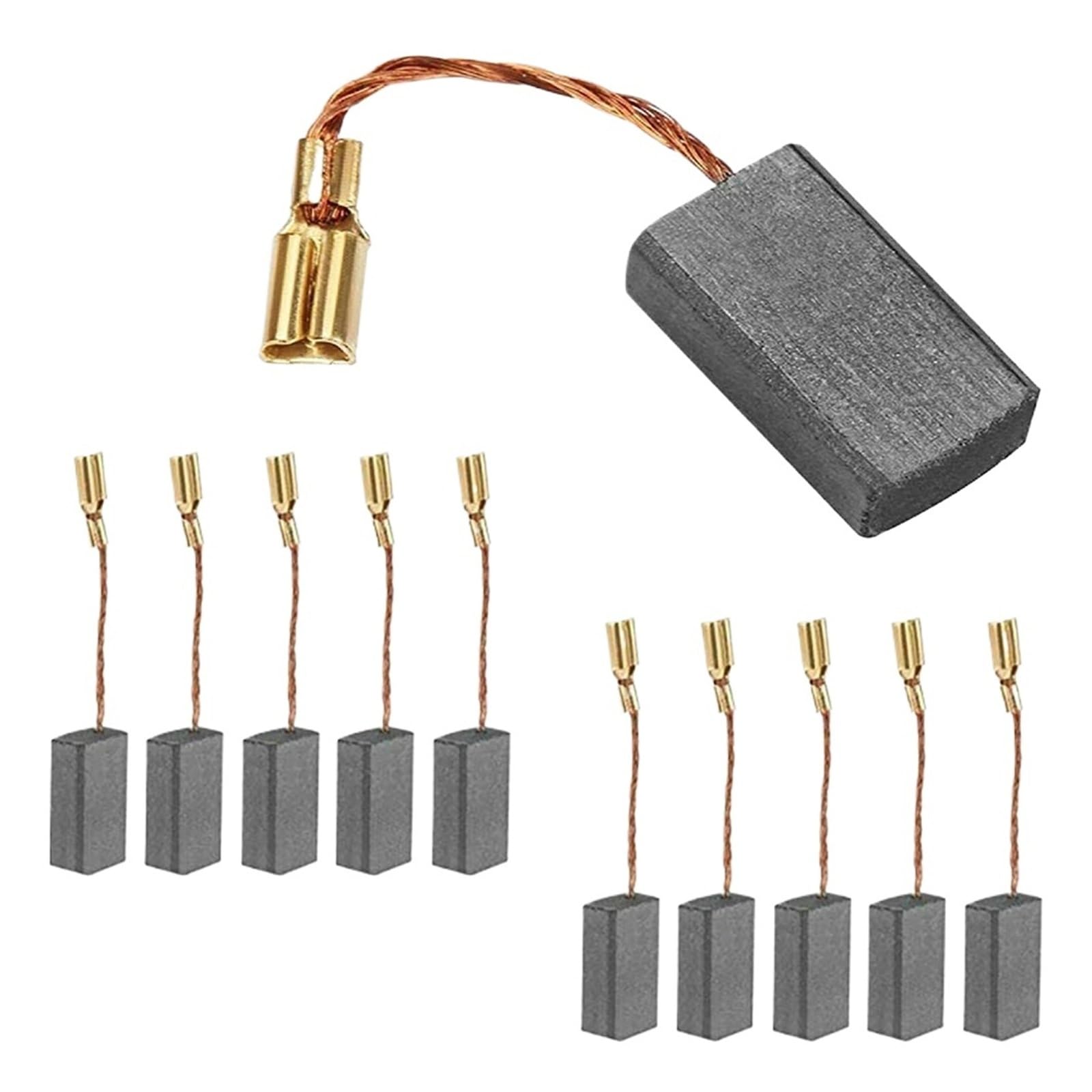 50PCS Carbon Brushes，for GWS6-100 Motor Angle Grinder 15 * 8 * 5mm