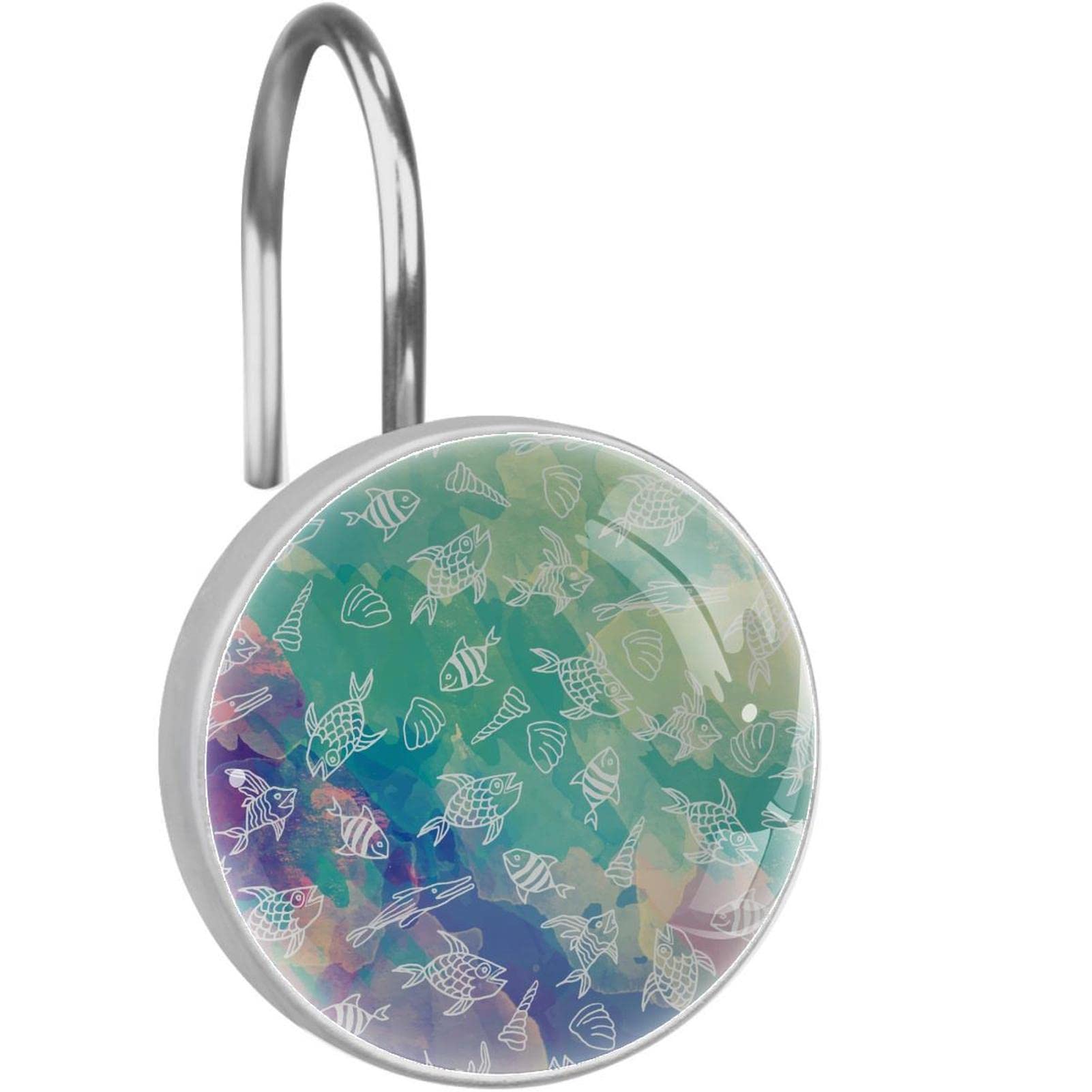 Crochets rideau de douche inox anti-rouille pour une salle de bain impeccable