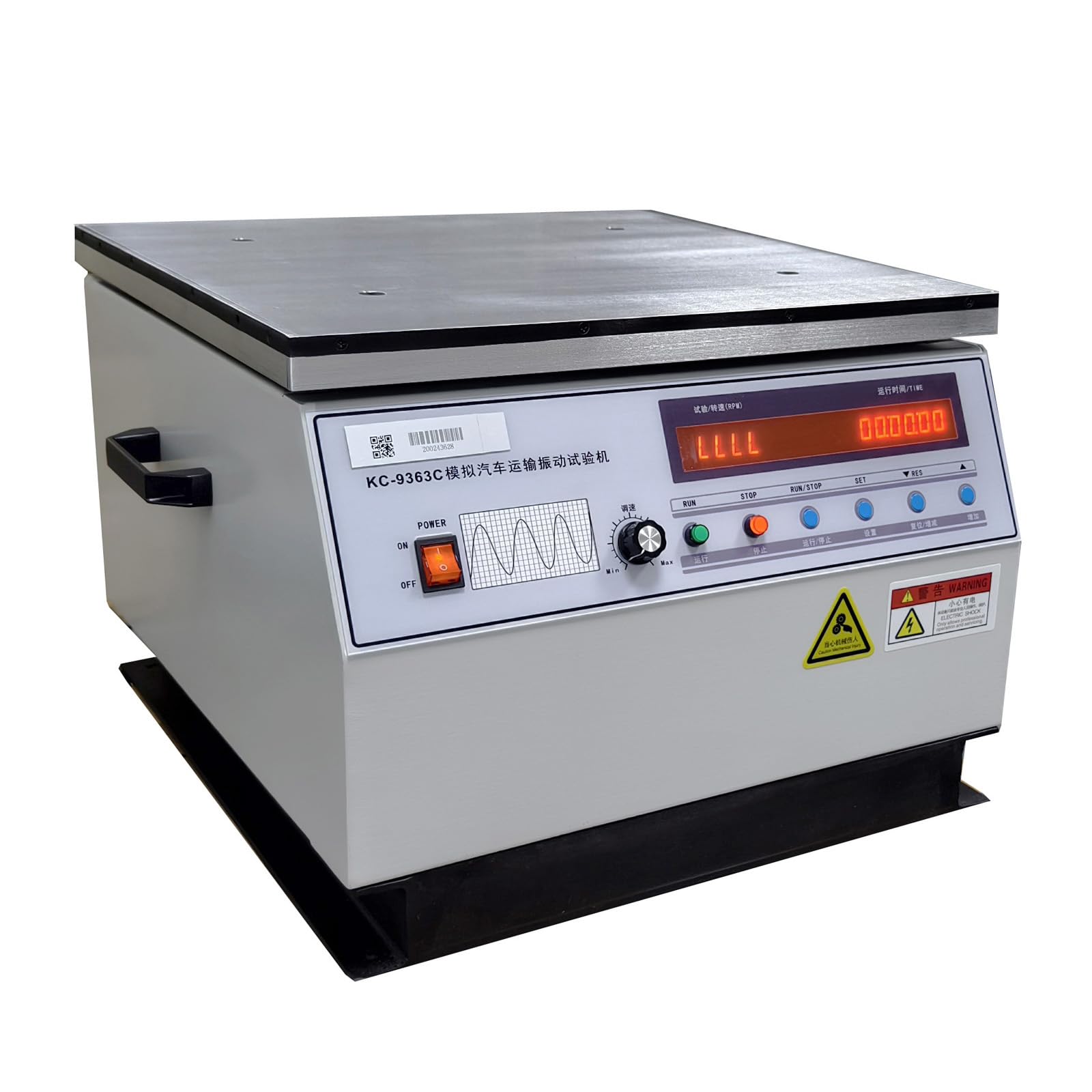 TECHTONGDA Vibration Tester Machine Simulated Automobile Transport Vibration Test Bench Machine 88LB Load Car Transport Vibration Tester