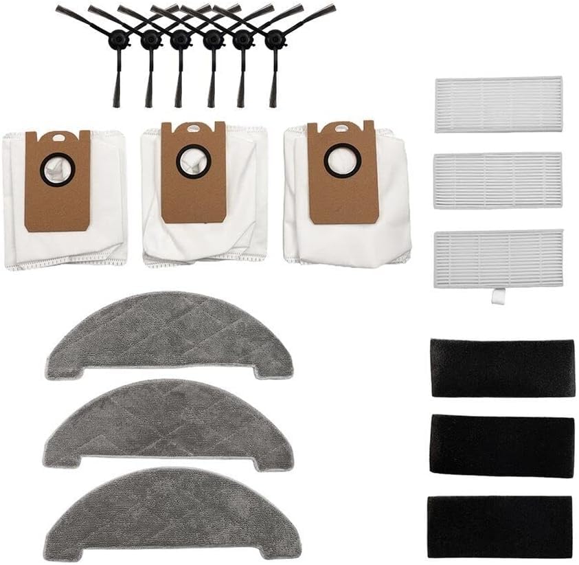 Luxuypon Mop Pads Dust Bags Compatible with Laresar L6 Pro Ultenic T10 Robot Vacuum Cleaner-image-38