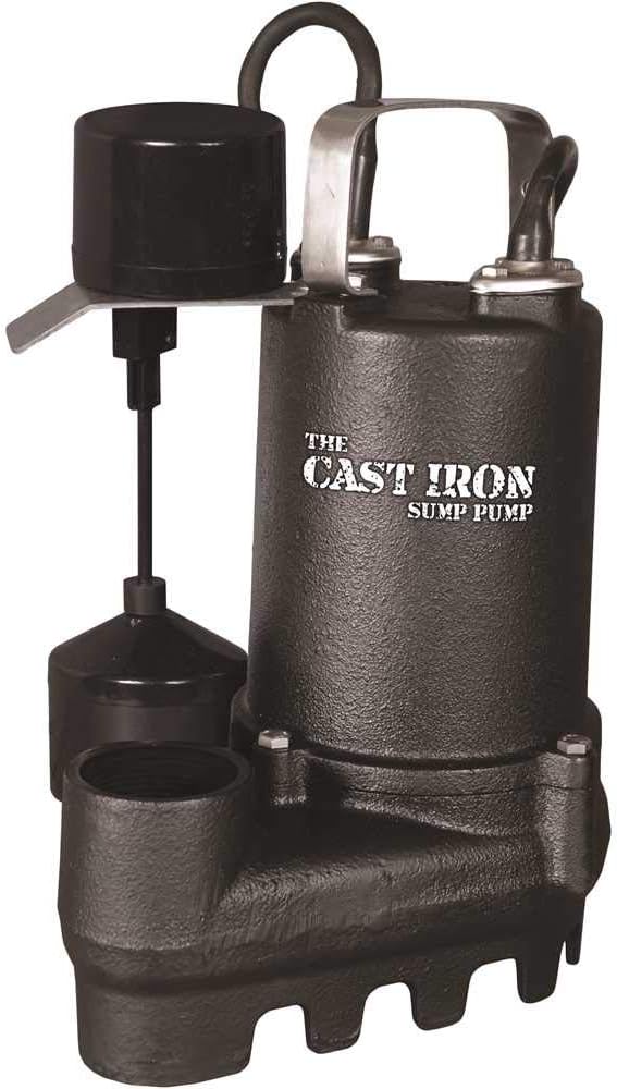 CIS-33V 1/3 HP Cast Iron Submersible Sump/Effluent Pump with Vertical Float Switch