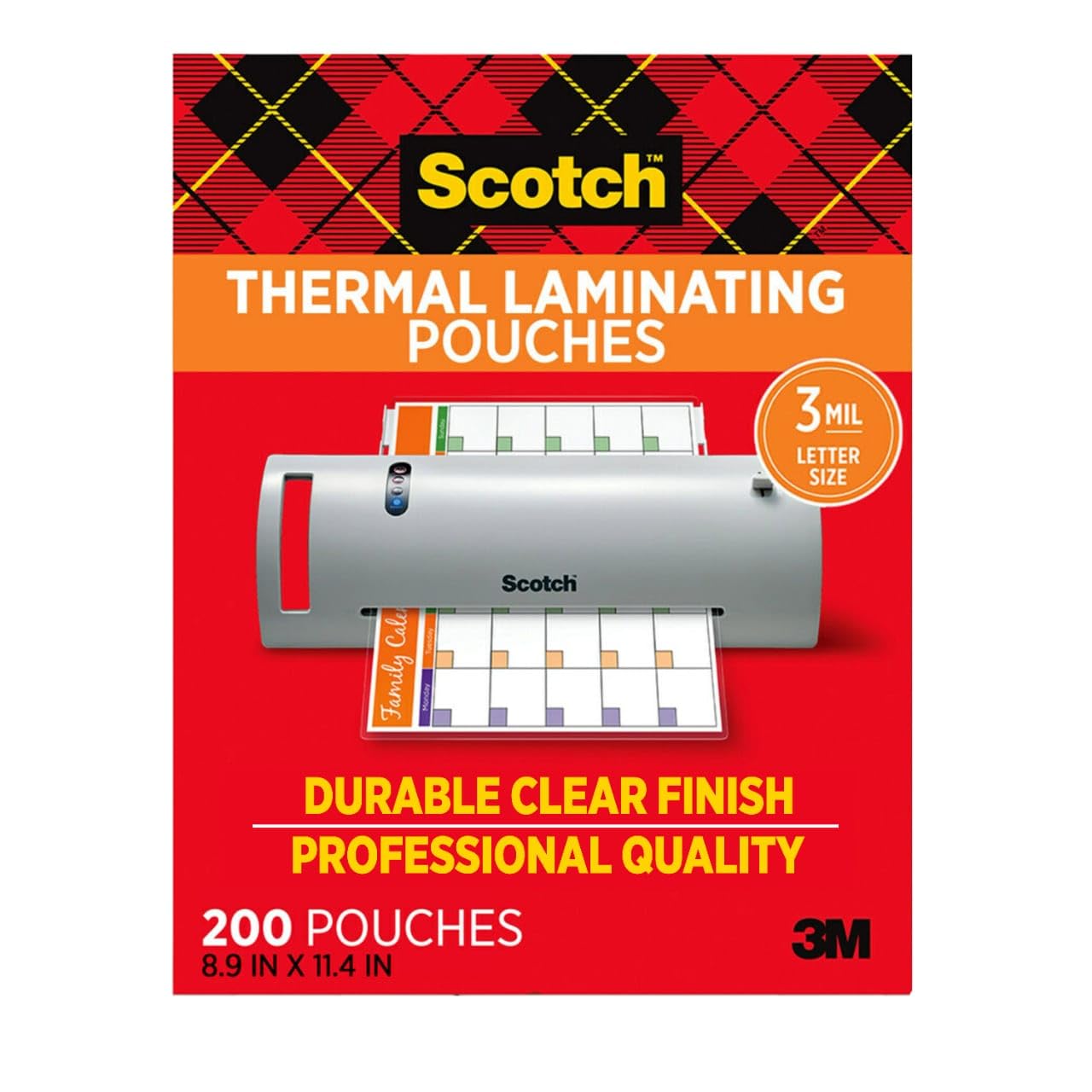 Scotch Thermal Laminating Pouches - 200 Count -9
