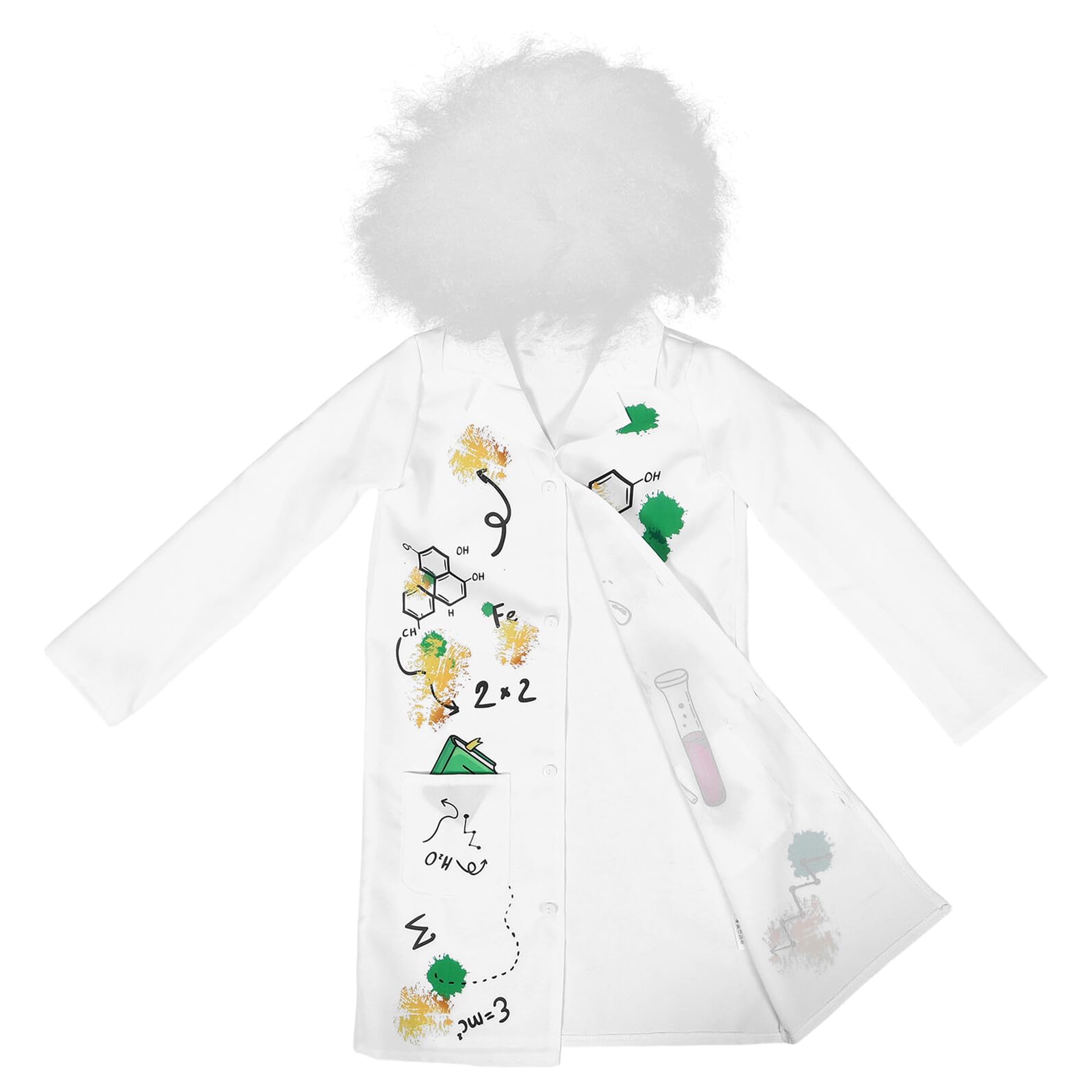 SUPVOX Vestito Da Scienziato Per Camice Da Laboratorio Per Vestito Da Scienziato Dottore Per Camice Da Dottore Per Per Costume Da