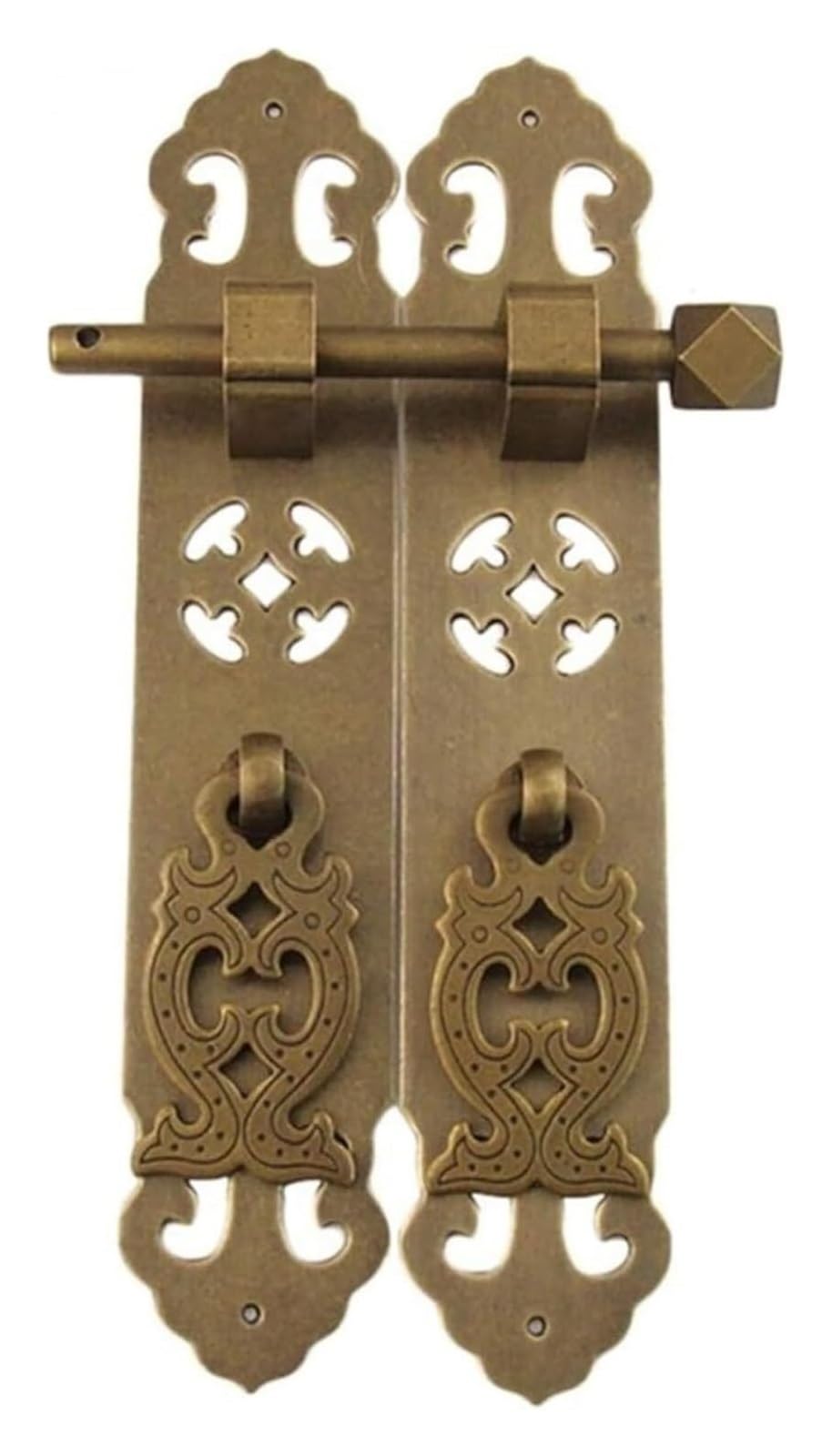 VOPLIVAT Vintage Brass Cabinet Drawer Pulls, Door Handle for Bookcase Cabinet Cupboard Wardrobe Multicolor(Bronze)