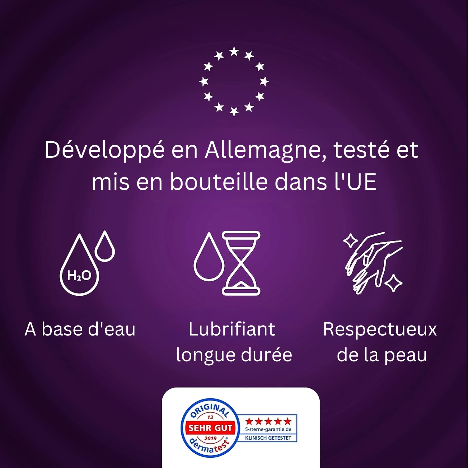 Vibratissimo Play Gel Anal 1000 ml I Lubrifiant extra glissant I Gels lubrifiants à base d'eau I Lubricant Gel convient pour les jouets en silicone & les préservatifs en latex