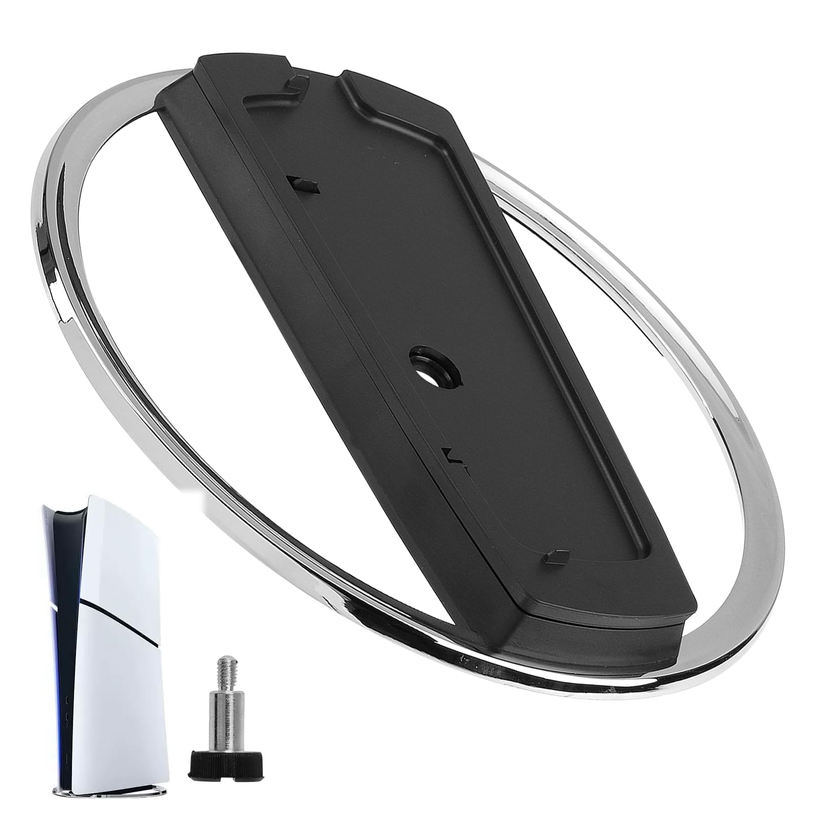 Vertical Stand for PS5 Slim Pro Console Base Stand Holder for Playstation5 Disc/Digital Console Vertical Console Mount with Anti-Slip Pads