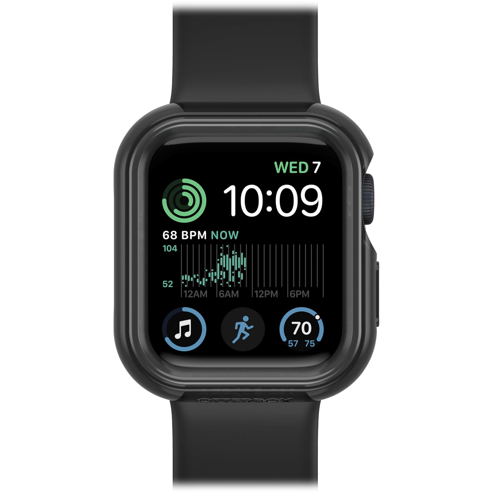 Watch Bumper OtterBox do Apple Watch Series SE (2nd/1st gen)/6/5/4-40mm, odporne na wstrząsy, odporne na upadki, smukłe etui ochronne na zegarek Apple Watch, chroni wyświetlacz i krawędzie, Czarne