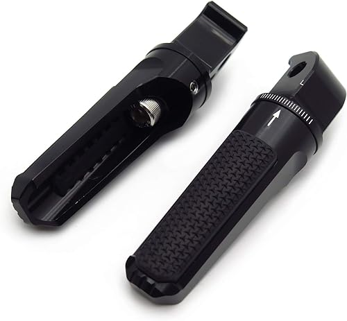 Miniatura 6 de HTTMT - Estriberas ajustables CNC Reposapiés Compatible con YZF TMAX XMAX N-MAX FZ1FZ6 XJR13001200 MT03MT07MT09MT10 PN GZSP-SP-011-Y2