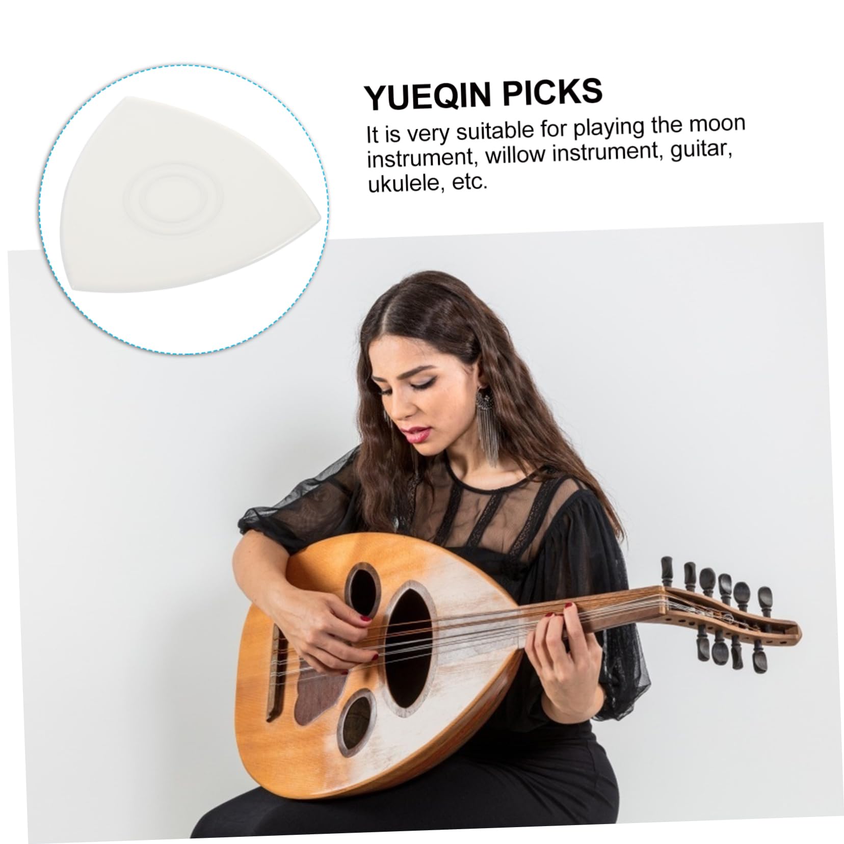 ibasenice 36pièces Médiators Transparent Nylon Antidérapants Pour Liuqin Et Yueqin Accessoires Professionnels De Musique
