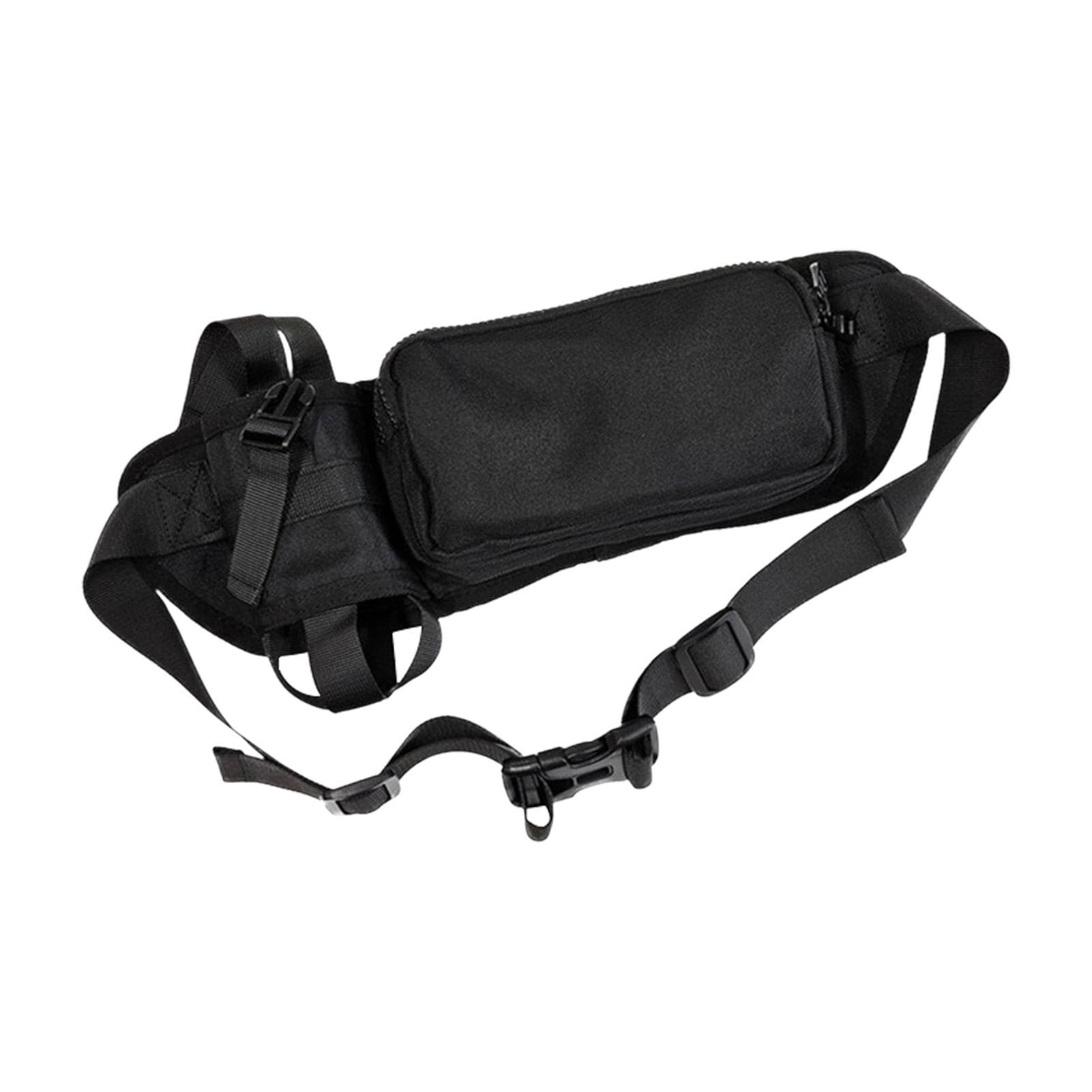 Riñonera ajustable para running senderismo e impermeable con soporte para botella agua 8